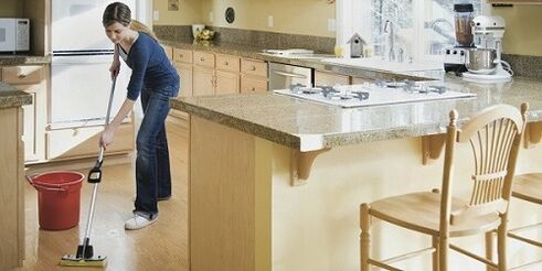 Pulizia a umido per prevenire l'infestazione da parassiti